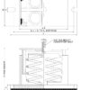 Isometric dimensions of spring mount Y4-100