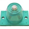HVAC rubber mount green with square base